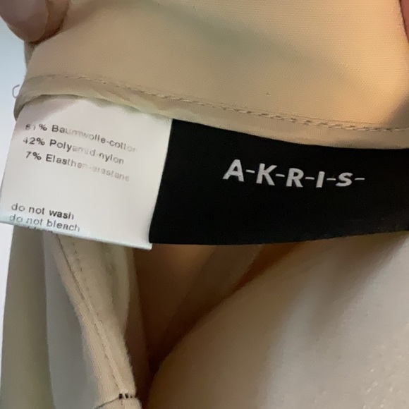 AKRIS Melissa techno slim pant in sand size 6 - Picture 6 of 7